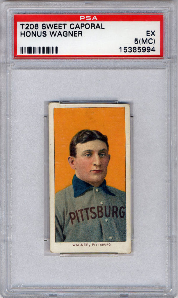 “Jumbo” T206 Honus Wagner baseball card