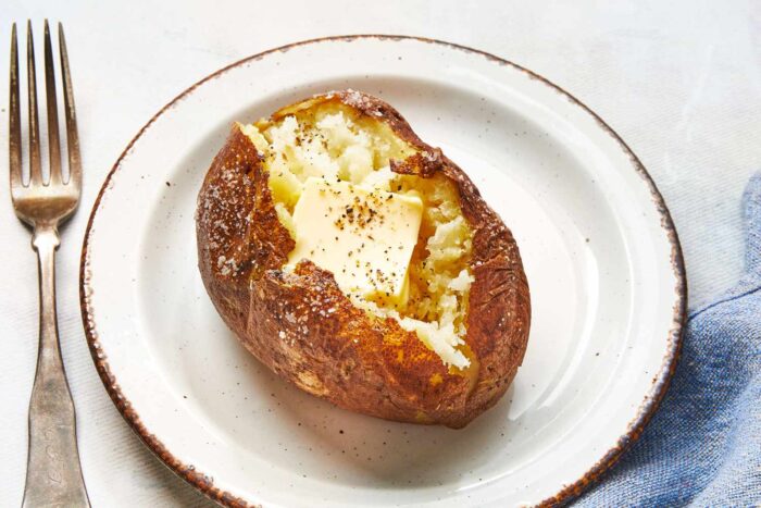 cooking time for a large baked potato
