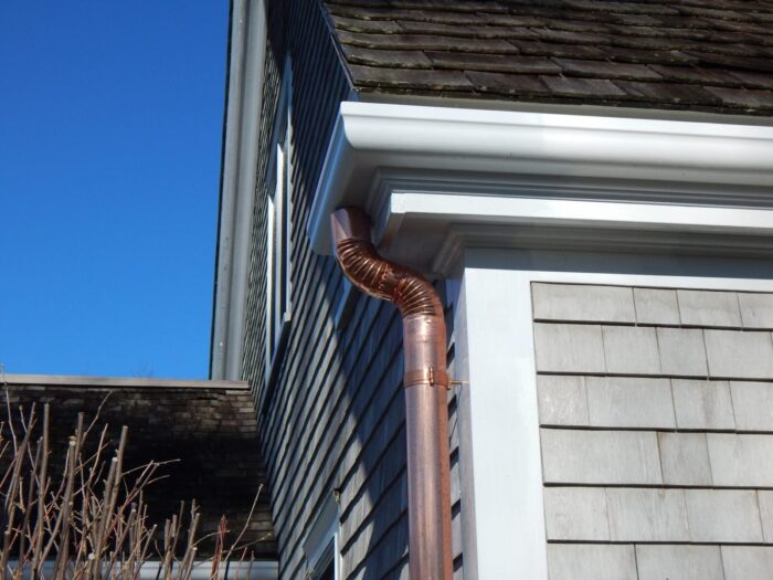 house roof and Gutters