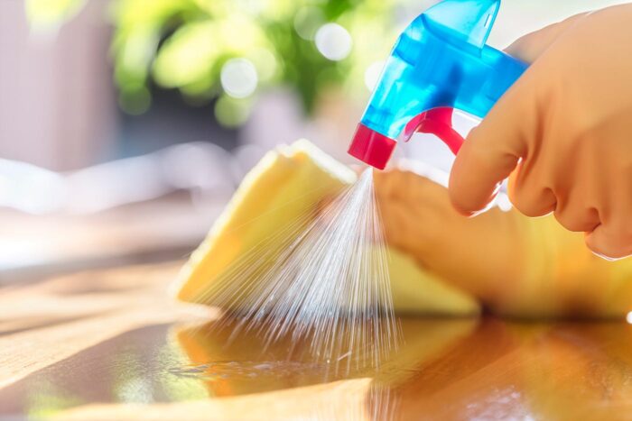 安全な家の掃除のヒント ─ 表面に有害な化学物質が付着しないようにする方法