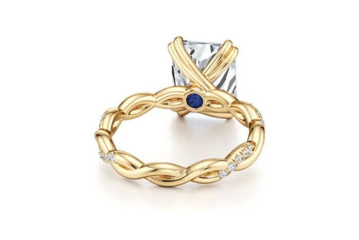 solitaire lab-created diamond engagement rings