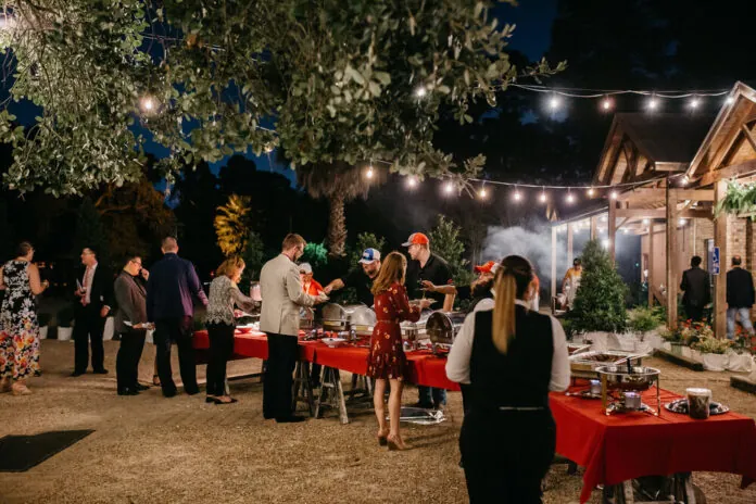 Celebration at home with rented furniture and decor